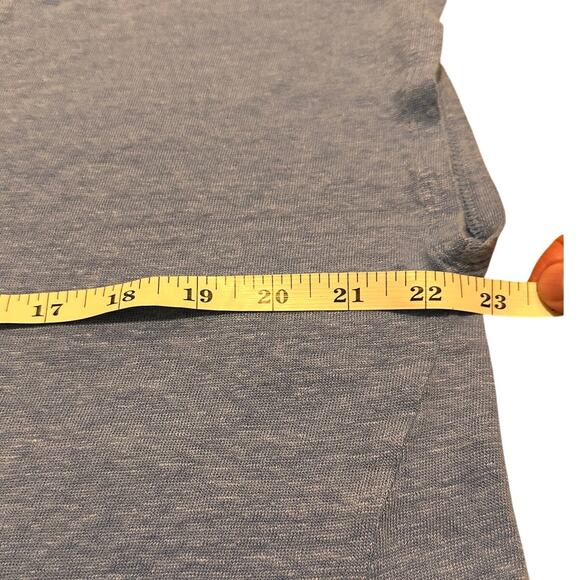 J Jill Love Linen 100% Linen Casual Cap Sleeve Boxy Crew Neck Top L Blue, XLP - Picture 5 of 7